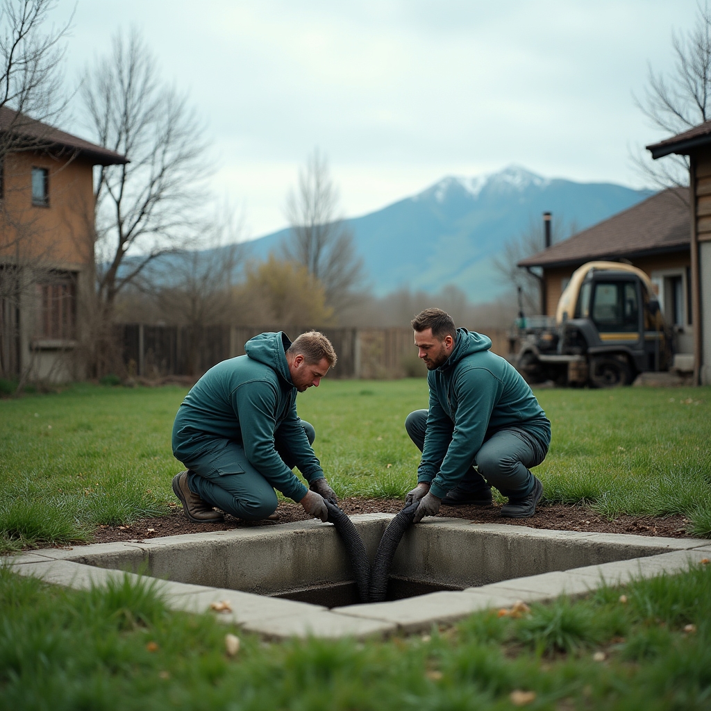 Ремонт септика на дачном участке